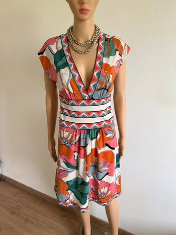 Robe imprimée à manches courtes Morgan taille S TBE