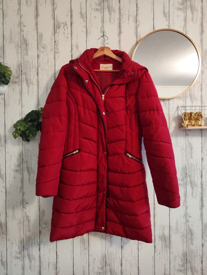 Manteau Long Bordeau Melya Melody Paris femme L