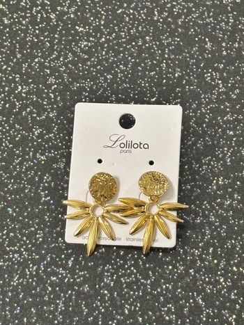 NEUF - Paire boucles d’oreille acier inoxydable