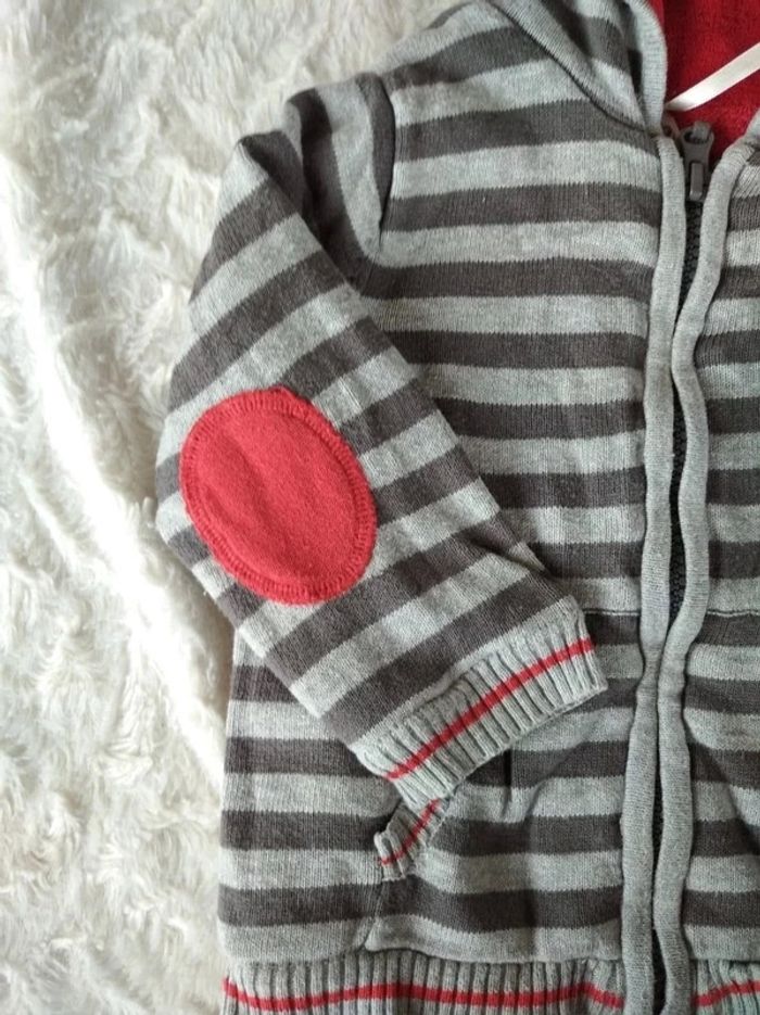 Veste gilet zippé doublé chaud avec capuche Garçon 12 mois Chien "l'école des pirates" Orchestra - photo numéro 3