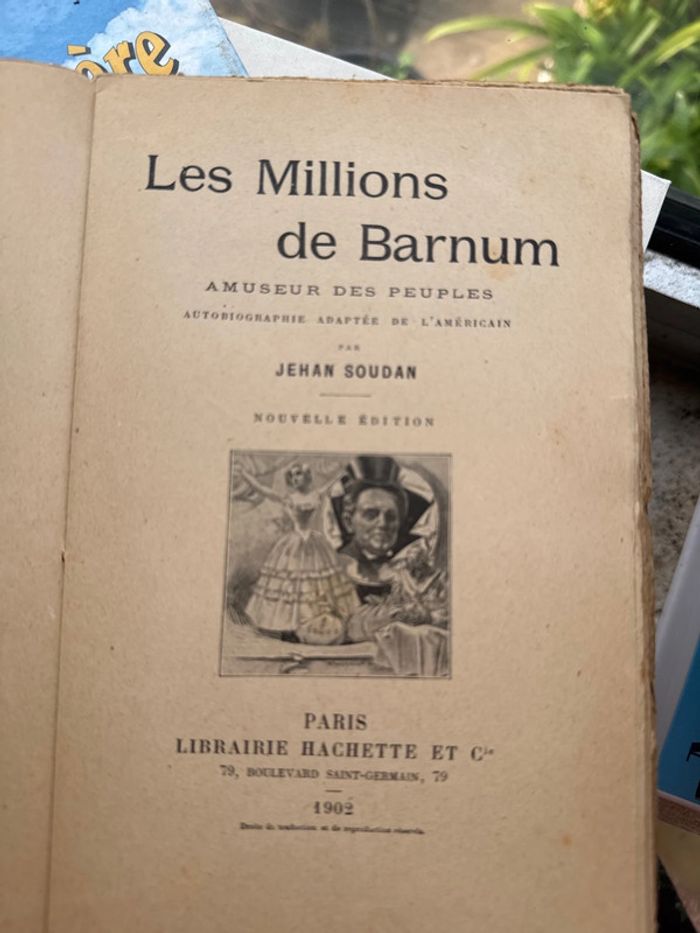 Très vieux livre de 1902. Les millions de barnum. - photo numéro 5