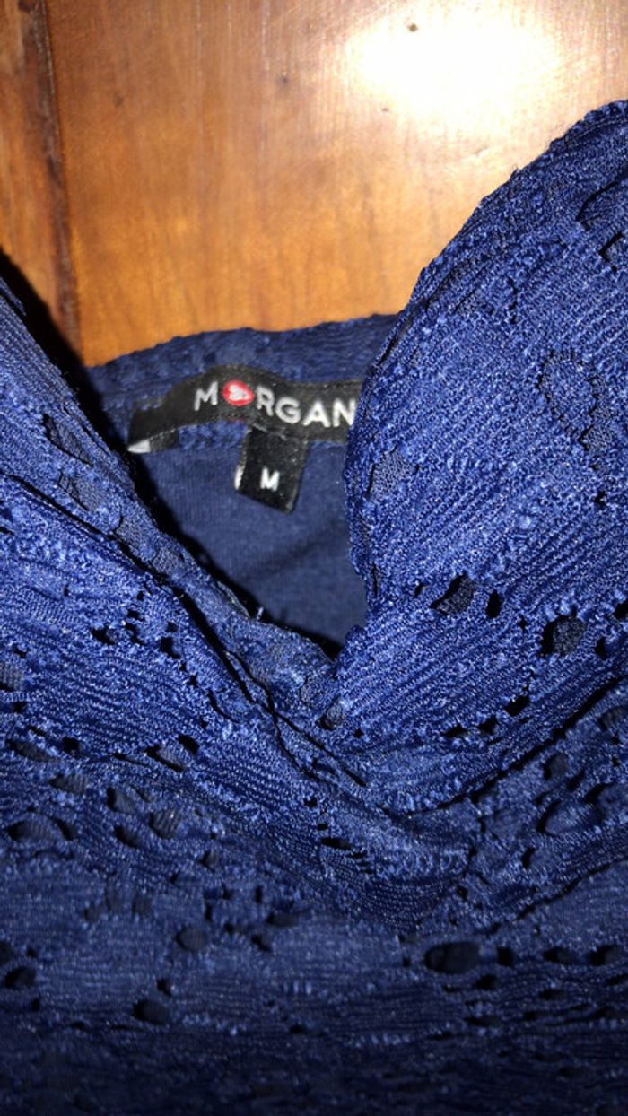 Morgan robe bustier taille M couleur bleu - photo numéro 4