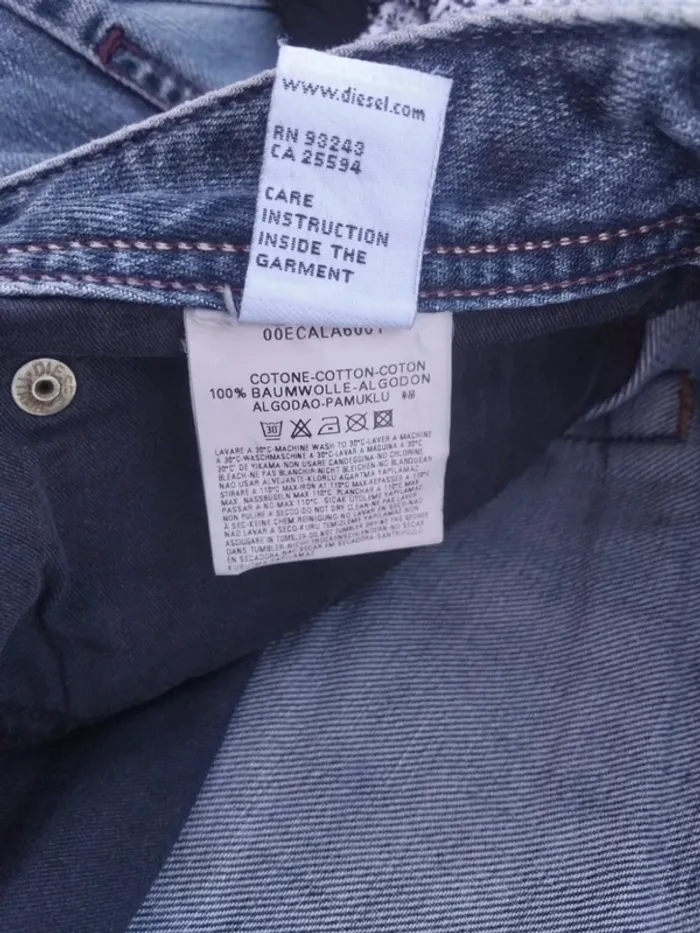Jean jambes larges Diesel t33 100%coton - photo numéro 11