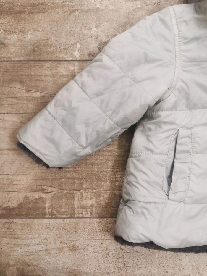 🌺Très beau Manteau Verbaudet 12mois Neuf doudoune polaire reversible piloupilou 12mois - photo numéro 17