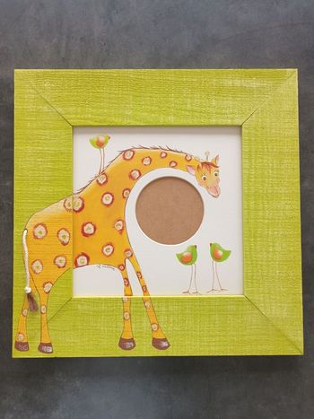 Cadre photo girafe
