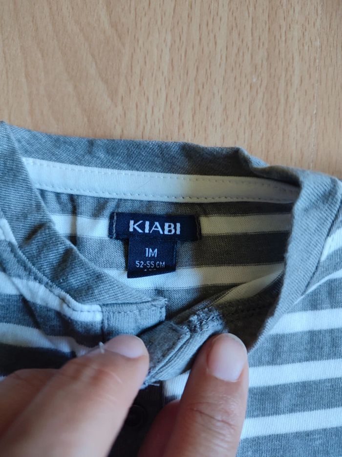 Lot tenue neuve pantalon + t-shirt manches longues col tunisien Kiabi en 1M - photo numéro 6