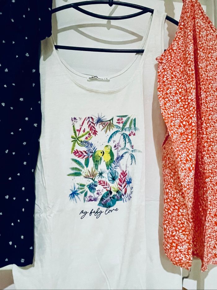 🌸 Lot de 5 débardeurs de grossesse – Taille 40 🌸 - photo numéro 3