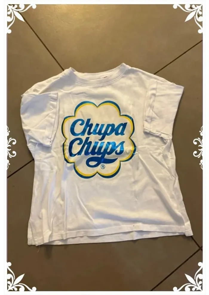 🍭 T-shirt blanc fille 9 ans - Chupa Chups 🍭 - photo numéro 2
