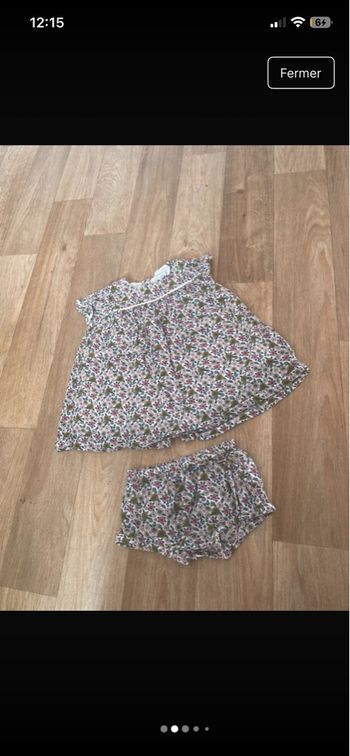 Ensemble fleuri 3/6 mois Bout’Chou