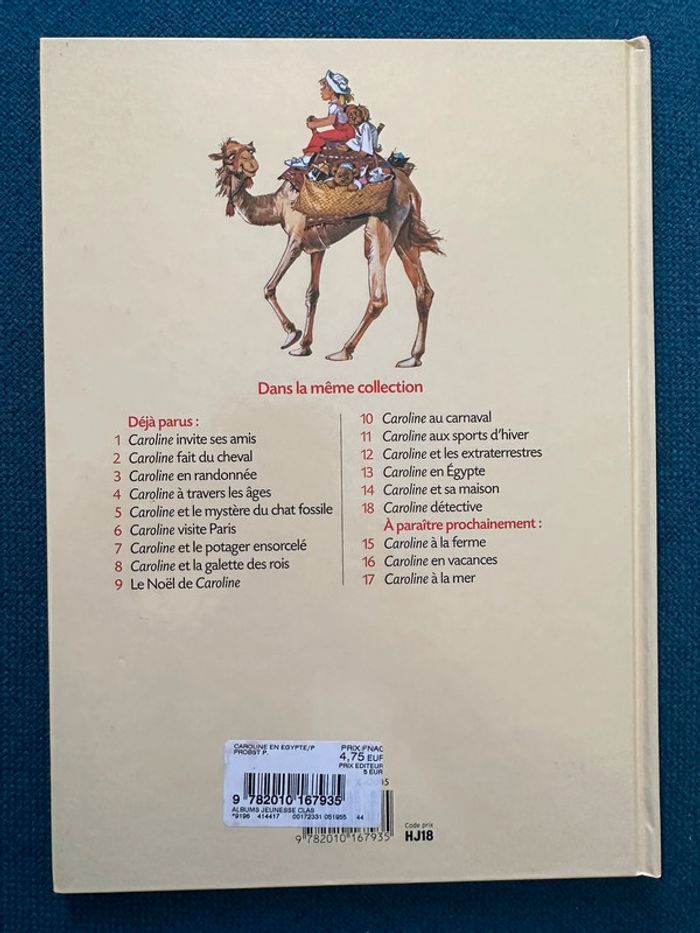 Livre vintage Caroline en Égypte Pierre Probst - photo numéro 2