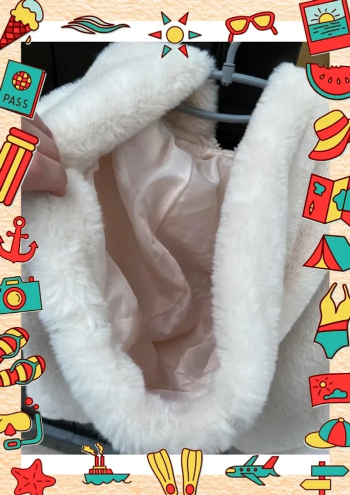Veste à capuche courte fausse fourrure asos - photo numéro 5