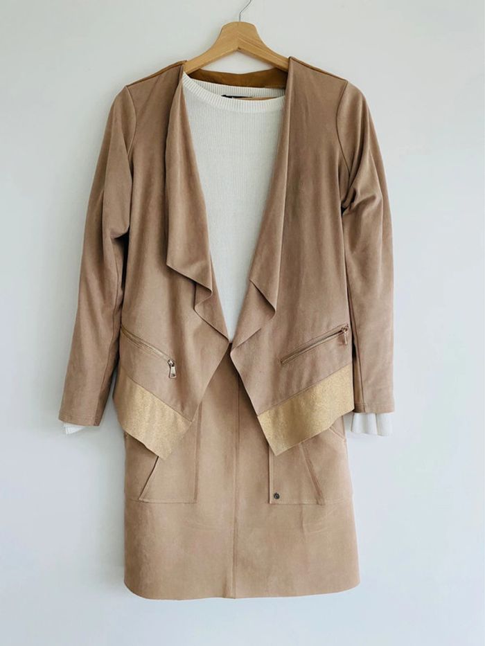 Ensemble Charlott’ suédine couleurs naturelles