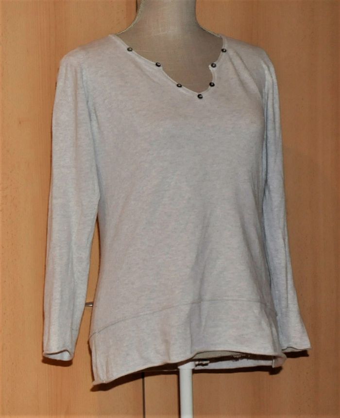 It Hippie pull maille gris clair t.S tb état - photo numéro 10