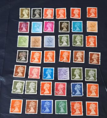 Lot timbres Élisabeth II