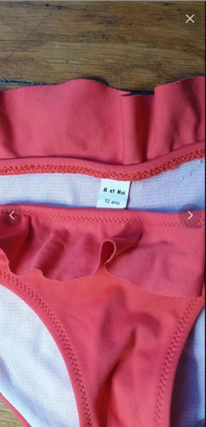 Maillot de bain rouge Taille 12 ans - photo numéro 6