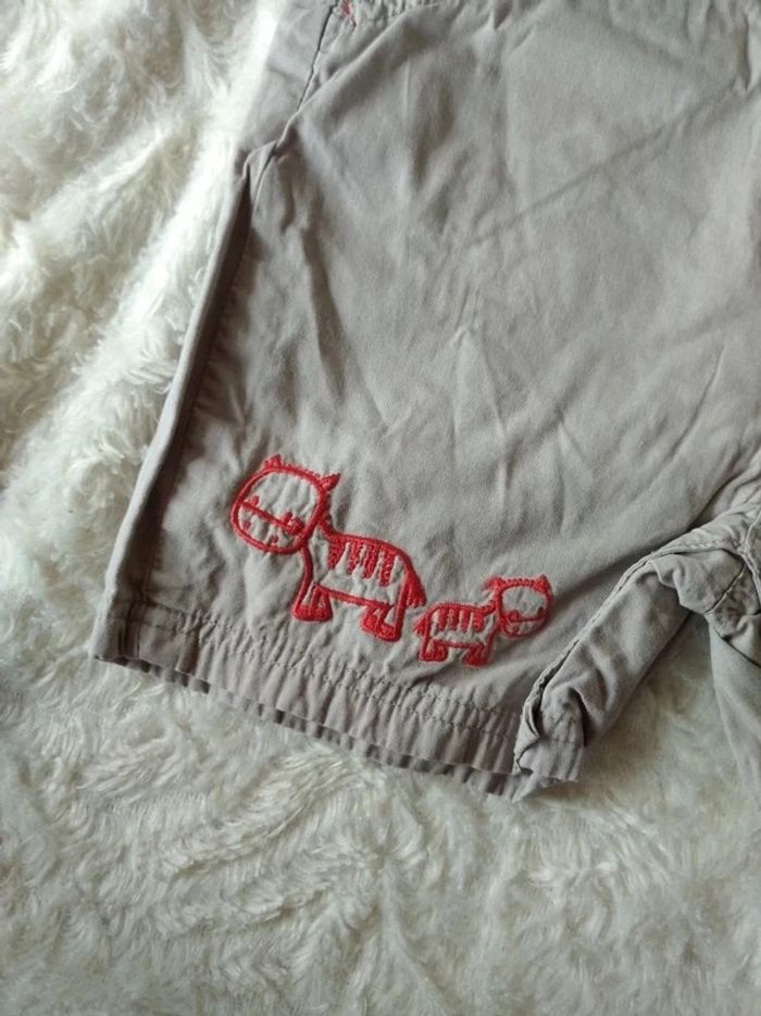 Salopette short Garçon 6 mois Âne Tissaia 100% coton - photo numéro 6