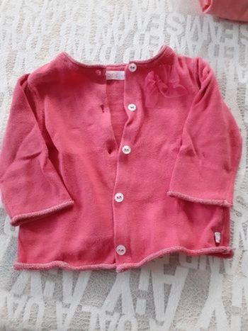 Gilet rose 6 mois