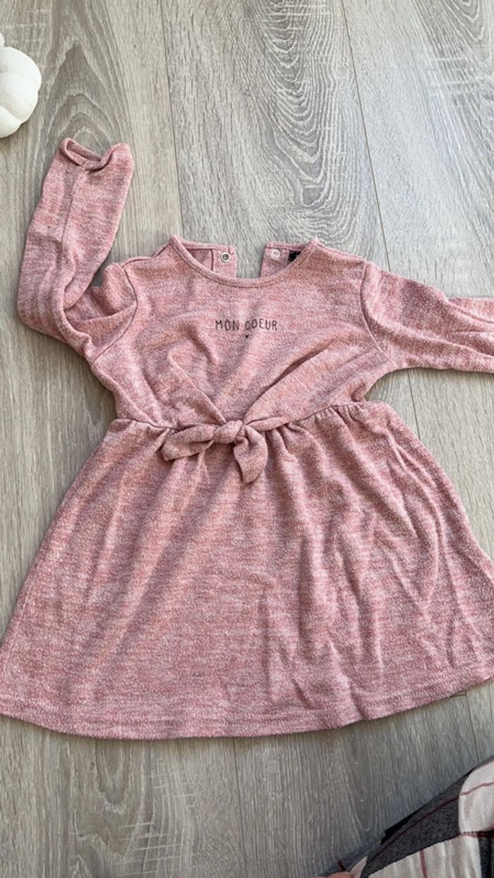 Robe légère coton rose clair