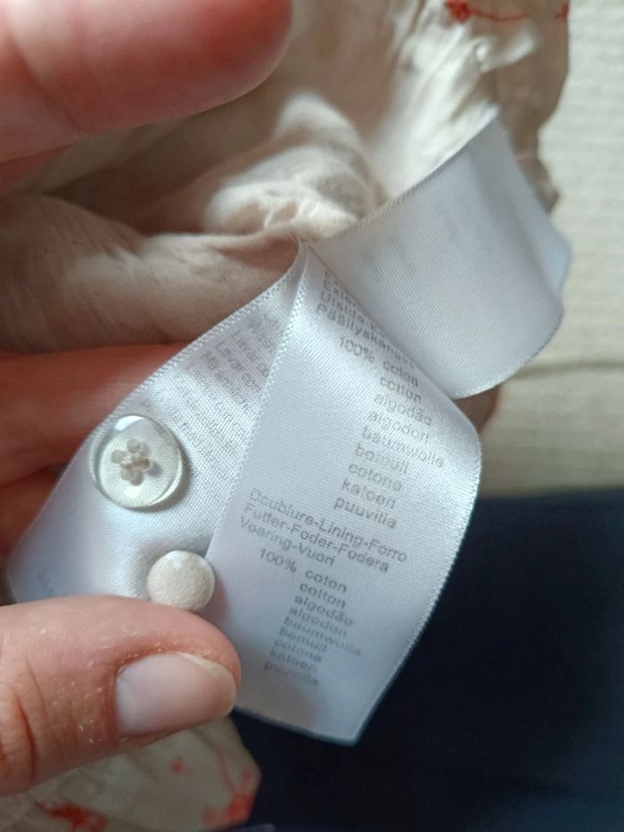 Robe courte été bretelles à volants Fille 3 ans Fleurs Vertbaudet 100% coton - photo numéro 4