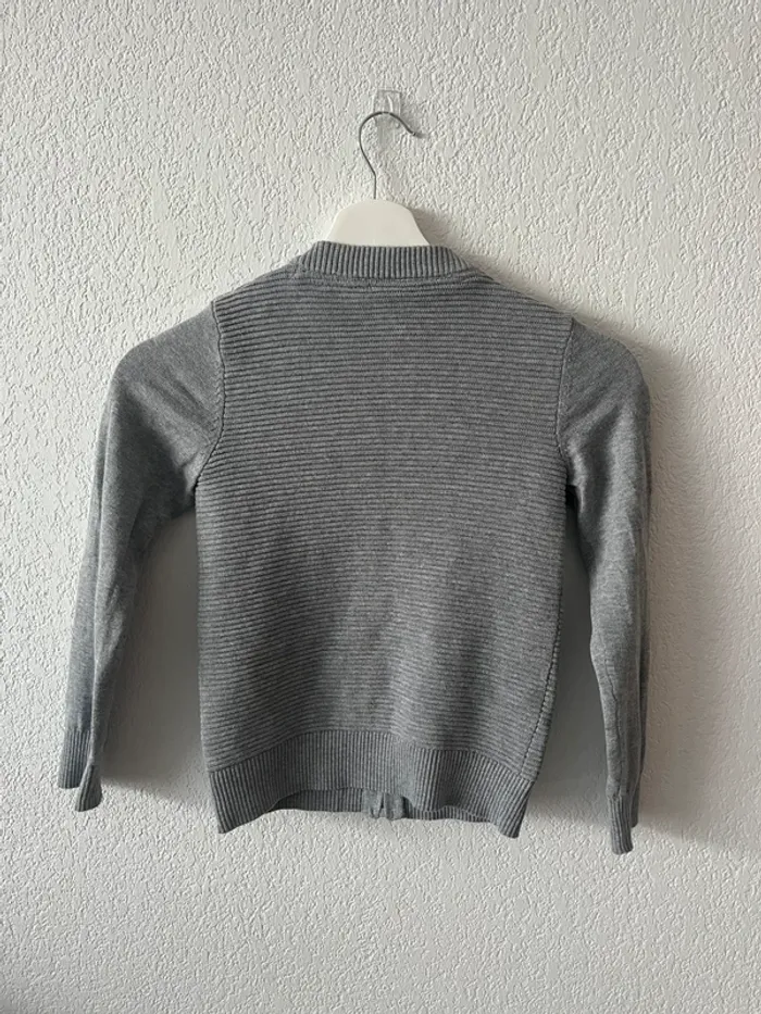 Gilet gris zippé Tape à l’œil – 6 ans (116 cm) - photo numéro 2