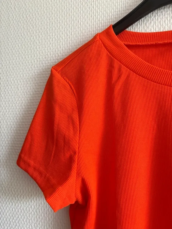Crop top orange - photo numéro 3