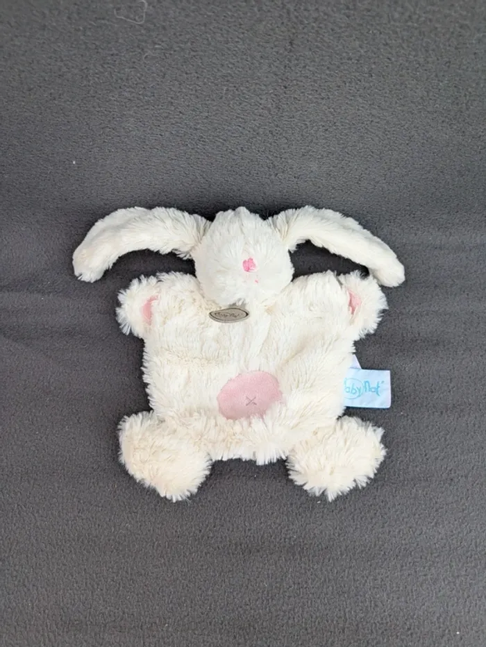 Doudou plat Lapin Baby Nat - photo numéro 2
