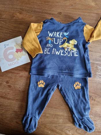 Pyjama 2 pièces Le Roi Lion 6 mois