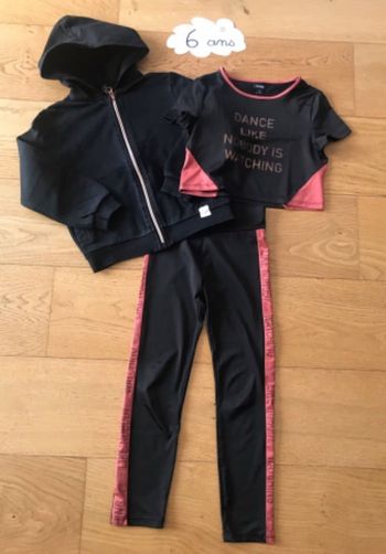 Ensemble assorti sport fille 3 pièces kiabi 6 ans