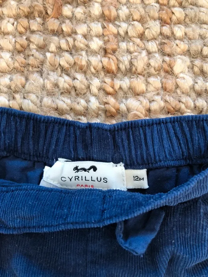 Short velours bleu marine Cyrillus - photo numéro 3