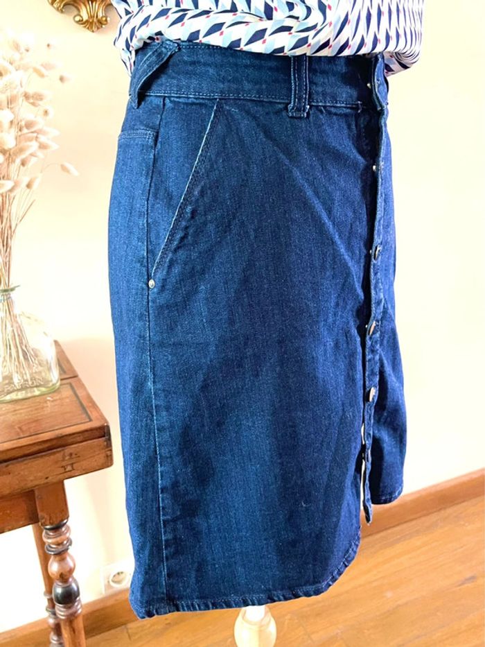 Jupe en Jean Classique à boutonnage - photo numéro 7