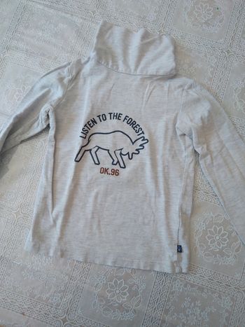 Sous-pull gris clair 4 ans