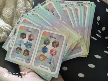 Lot 200 cartes Leclerc dysney 2025, soit 50 pochettes