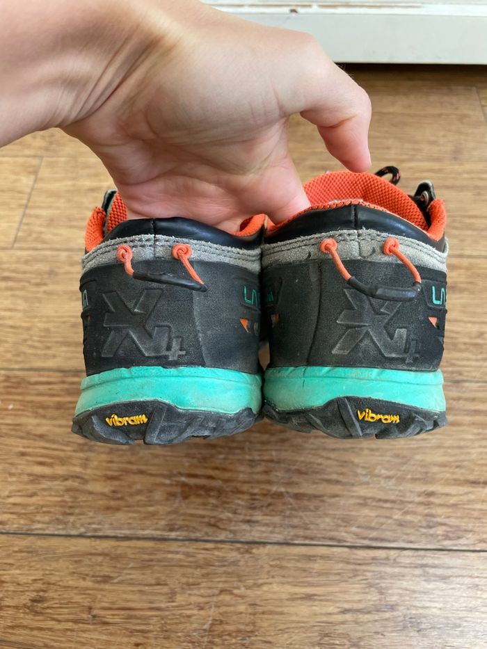 Chaussures  La Sportiva Tx4 gris/menthe 38,5 - photo numéro 3
