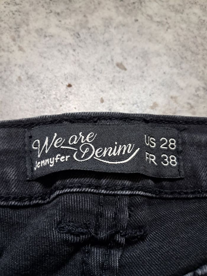 Jean noir avec motif - photo numéro 2