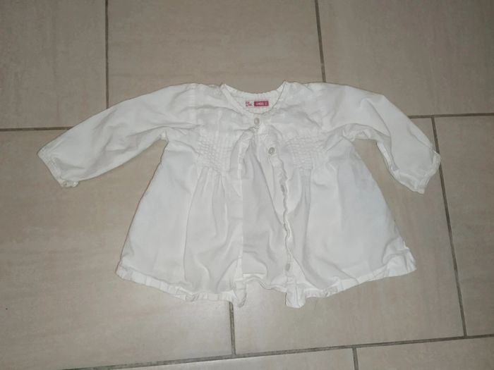 Chemise blanche 6mois