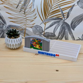 Nintendo64 Support 12 cartouches (Gris & Bleu/Rouge) Nintendo 64