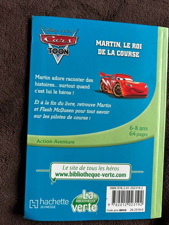Livre la bibliothèque verte cars toon Disney - photo numéro 2