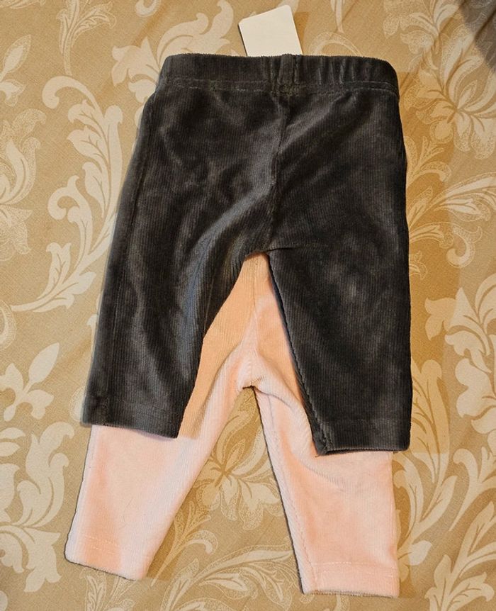 Lot de 2 leggings velours zeeman - photo numéro 5
