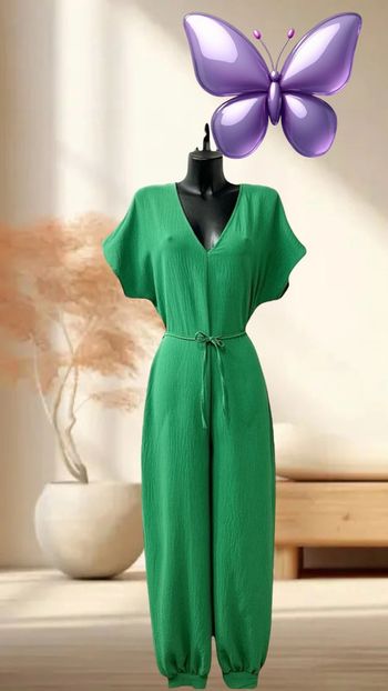 Combi verte unie pour l’été très fluide