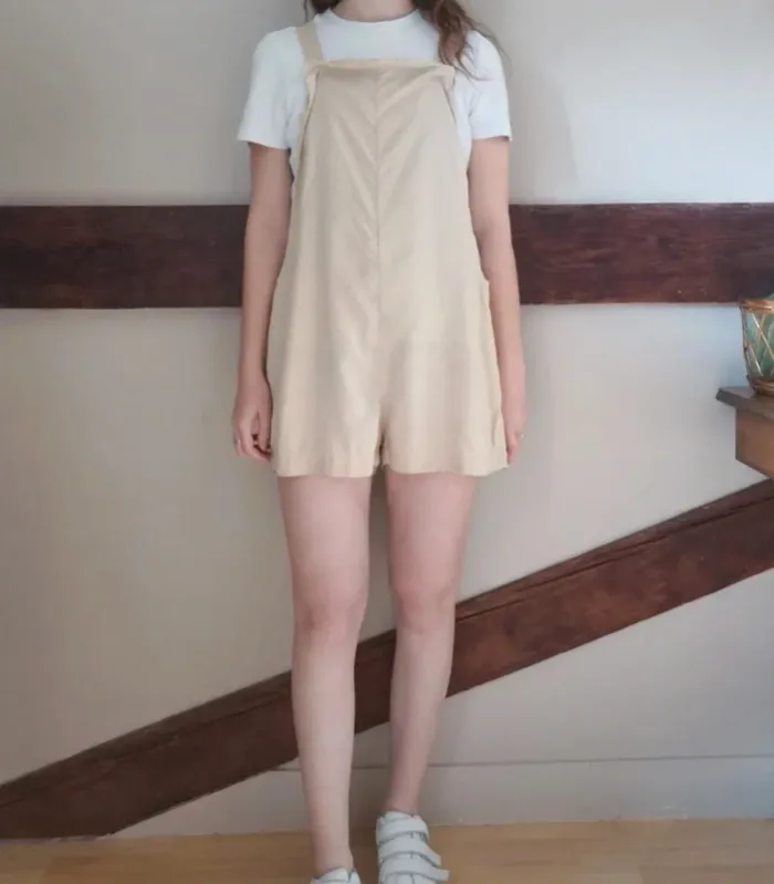 Salopette short beige American Vintage