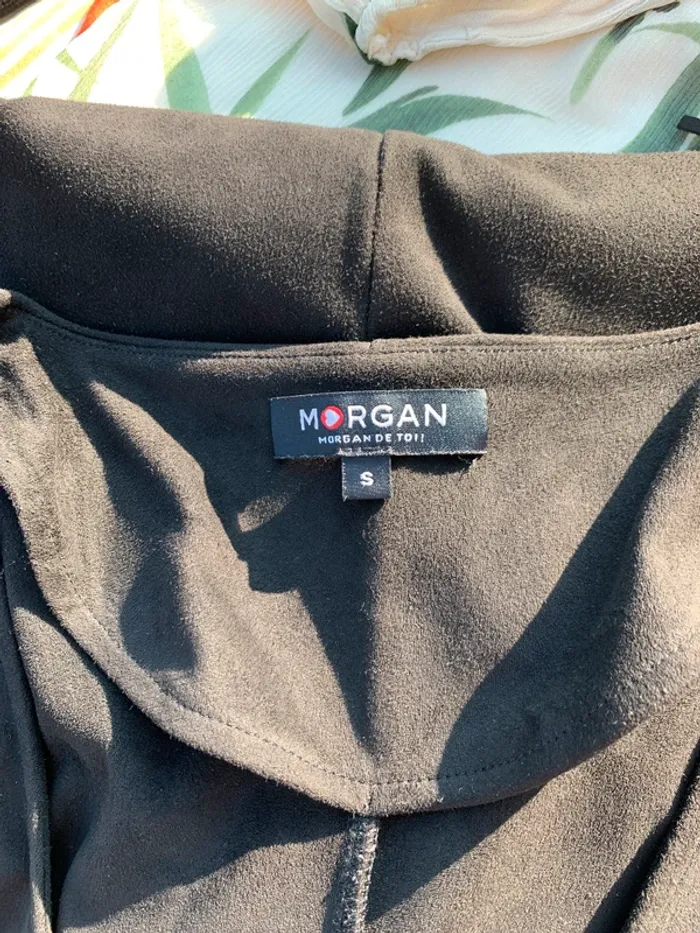 Robe noire à franges imitation daim Morgan taille S - photo numéro 13