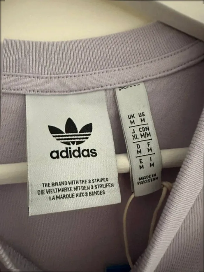 Tshirt Adidas 3 Bandes panel homme taille M neuf avec étiquette - photo numéro 3