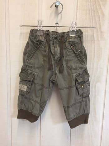 Pantalon doublé kaki - h&m - 9m