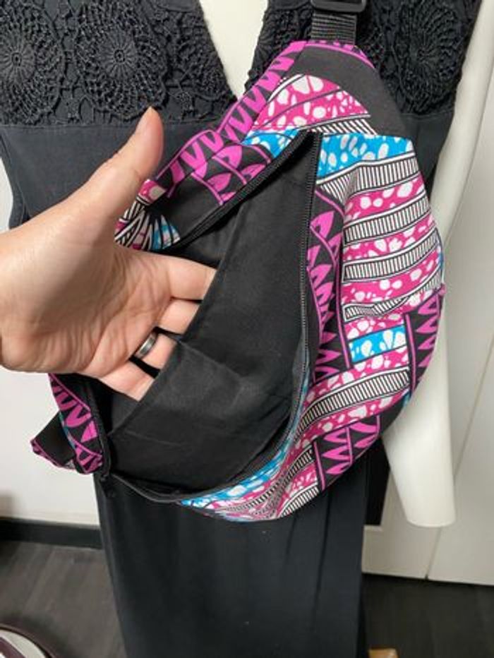 Sac banane xxl en wax - photo numéro 4