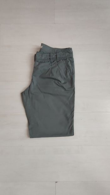 Pantalon femme en toile Promod taille 42 couleur kaki 