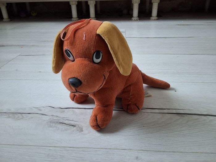 Peluche chien marron 16 cm
