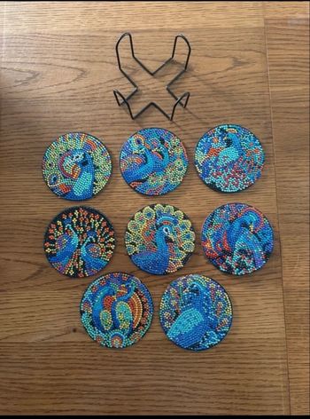 Dessous de verres peinture diamant