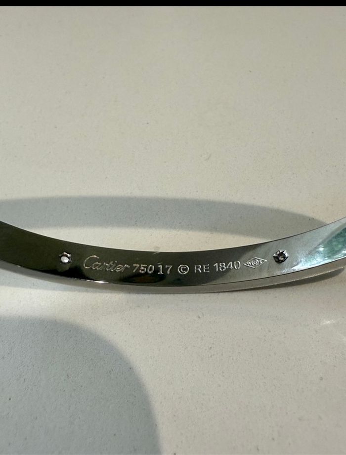 Bracelet Love argent platine - photo numéro 3