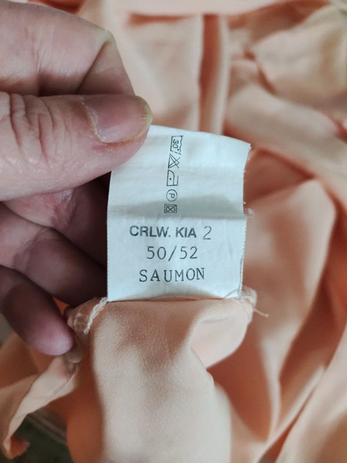 Chemise vintage abricot taille 50/52 - photo numéro 8