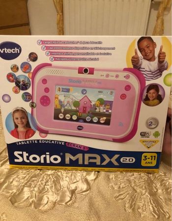 Tablette éducative storio max 2.0 rose